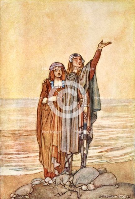'Follow me now to the Hill of Allen', c1910.  Creator: Stephen Reid.