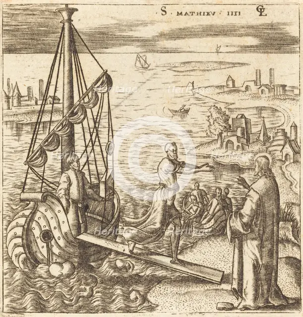 Follow Me and I will Make You Fishers of Men, probably c. 1576/1580. Creator: Leonard Gaultier.