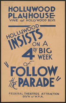 Follow the Parade, Los Angeles, [193-]. Creator: Unknown