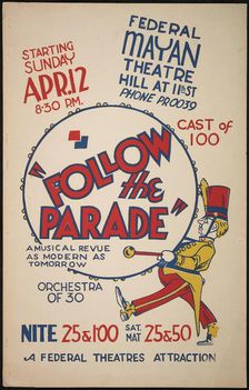 Follow the Parade, Los Angeles, 1936. Creator: Unknown