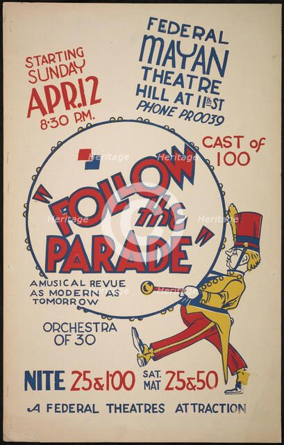 Follow the Parade, Los Angeles, 1936. Creator: Unknown.