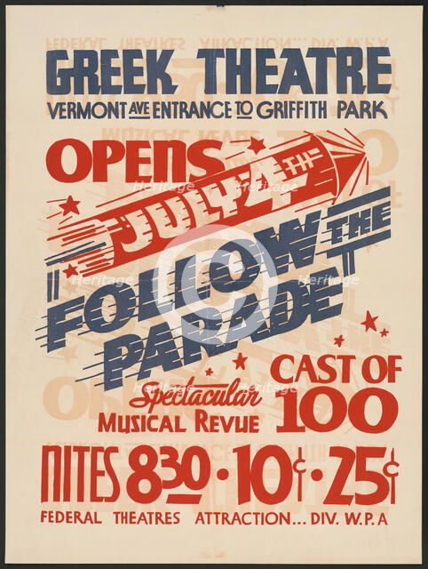 Follow the Parade, Los Angeles, 1936. Creator: Unknown.