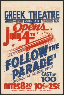 Follow the Parade, Los Angeles, 1936. Creator: Unknown