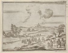 Following Francesco I d'Este's Example, His Troops Safely Pass Torrents During Extreme Wea..., 1659. Creator: Bartolomeo Fenice