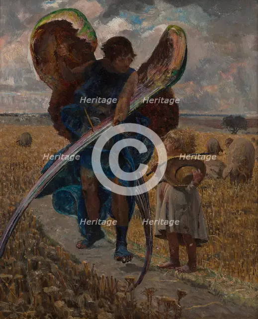 Following the Angel-Triptych (Central Part), 1901. Creator: Jacek Malczewski.