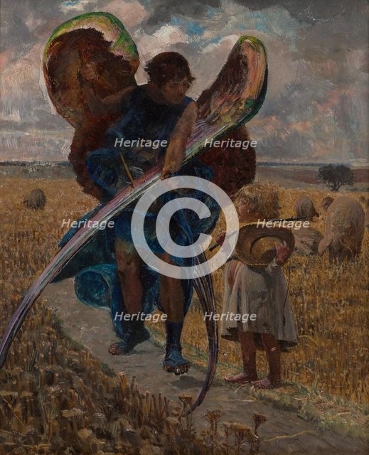 Following the Angel-Triptych (Central Part), 1901. Creator: Jacek Malczewski.