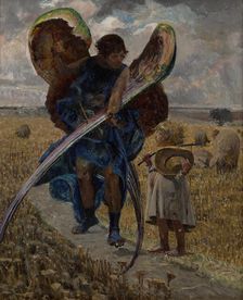 Following the Angel-Triptych (Central Part), 1901. Creator: Jacek Malczewski