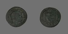 Follis (Coin) Portraying Emperor Maxentius, 308-310. Creator: Unknown