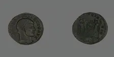 Follis (Coin) Portraying Emperor Maxentius, 309-312. Creator: Unknown
