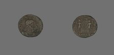 Follis (Coin) Portraying Emperor Constantine II as Caesar, 333-335. Creator: Unknown