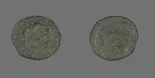Follis (Coin) Portraying Emperor Constantius I, about 303. Creator: Unknown