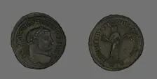 Follis (Coin) Portraying Emperor Diocletian, 298-299. Creator: Unknown