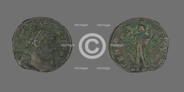 Follis (Coin) Portraying Emperor Licinius, 312. Creator: Unknown.