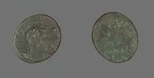 Follis (Coin) Portraying Emperor Licinius, 314-315. Creator: Unknown