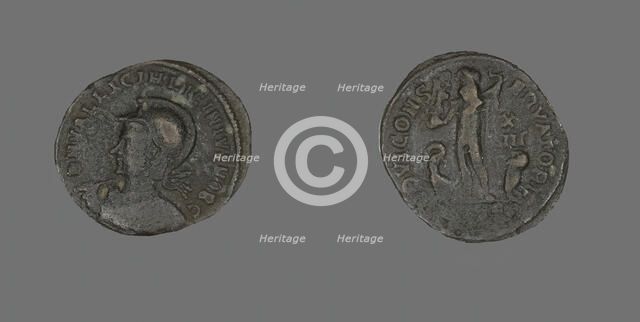 Follis (Coin) Portraying Emperor Licinius, 321-323. Creator: Unknown.