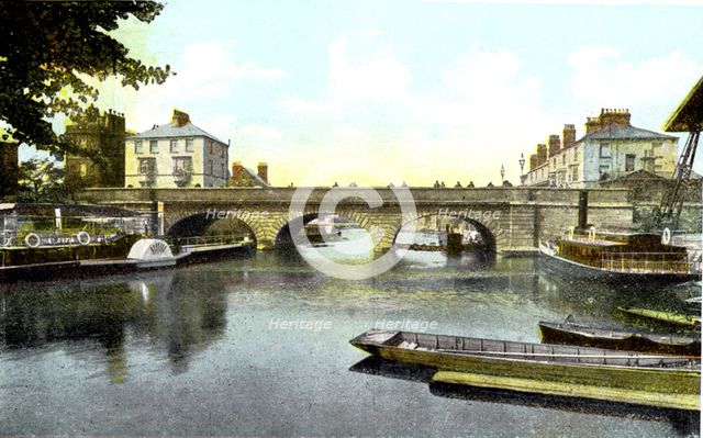 Folly Bridge, Oxford, 20th Century. Artist: Unknown