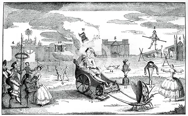 'Folly Triumphant', 1749.Artist: LP Boitard