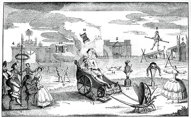 'Folly Triumphant', 1749.Artist: LP Boitard
