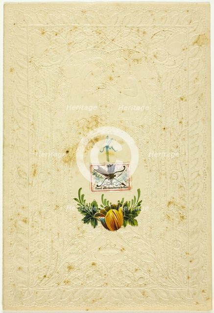 Fond Affection Turns to Thee (valentine), 1840/49. Creator: Unknown.