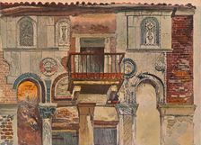 Fondaco De Turchi, Venice c1853. Artist: John Ruskin