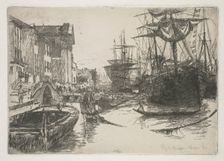 Fondamenta della Zattere, 1880. Creator: Otto H. Bacher (American, 1856-1909)