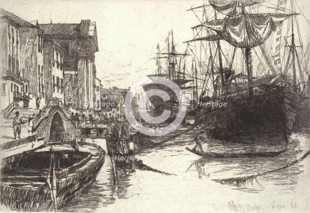 Fondamenta Delle Zattere, 1880. Creator: Otto Henry Bacher.