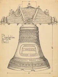 Fontainbleau Plantation Bell, c. 1936. Creator: Thomas Byrne