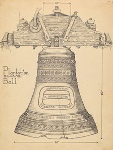 Fontainbleau Plantation Bell, c. 1936. Creator: Thomas Byrne
