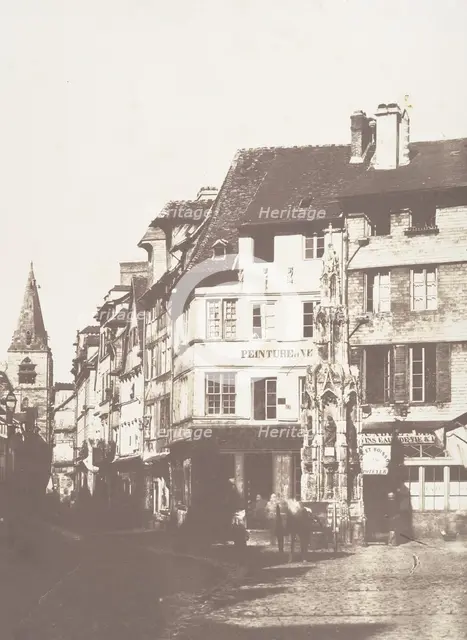 Fontaine de la Croix de Pierre, Rouen, 1852-54. Creator: Edmond Bacot.