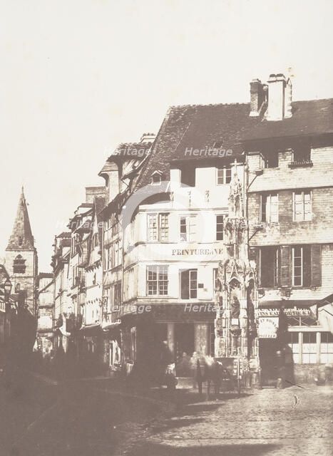 Fontaine de la Croix de Pierre, Rouen, 1852-54. Creator: Edmond Bacot.