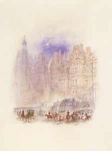 Fontainebleau: The Departure of Napoleon, 1833. Creator: JMW Turner