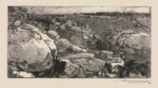Fontainebleau Forest: The Cirque of Long-Rocher , 1888. Creator: Auguste Louis Lepère (French, 1849-1918)