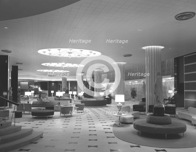 Fontainebleau Hotel, Miami Beach, Florida, 1955. Creator: Gottscho-Schleisner, Inc.