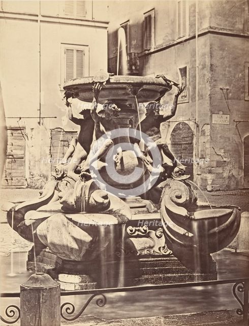 Fontana delle Tartarughe, 1848-52. Creator: Eugène Constant.