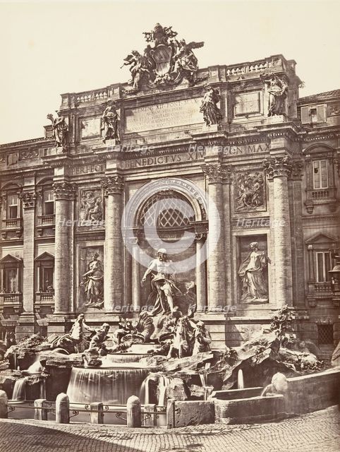 Fontana di Trevi, 1848-52. Creator: Eugène Constant.