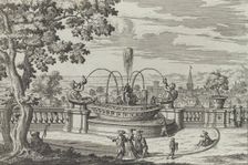 Fontana di Belvedere á Frascati..., 1691 or after. Creator: Giovanni Battista Falda