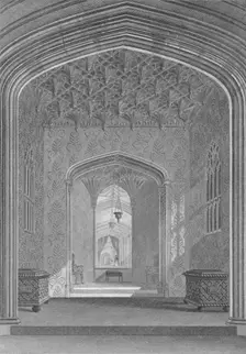 Fonthill Abbey, The Oratory 1824. Artist: William Deeble