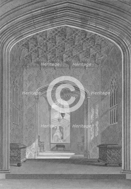 'Fonthill Abbey, The Oratory', 1824. Artist: William Deeble.