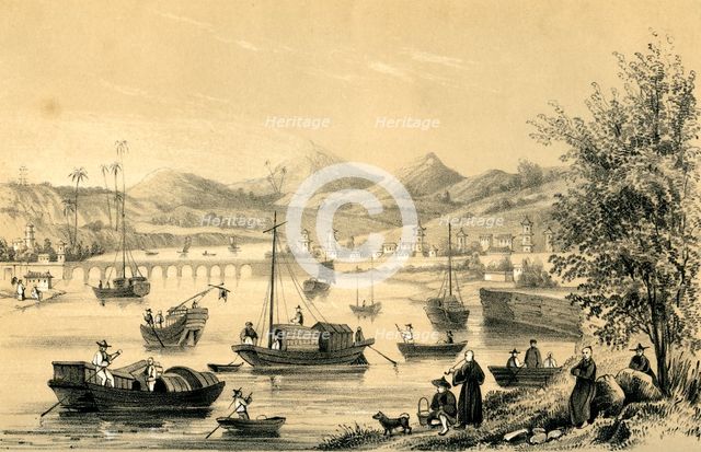 'Foo Choo Foo, one of the five ports opened by the late treaty to British commerce', 1847. Artist: Unknown