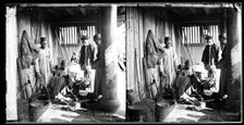 Foochow (Fuzhou), Fukien province, China: a coppersmith at work in his shop, 1871. Creator: John Thomson