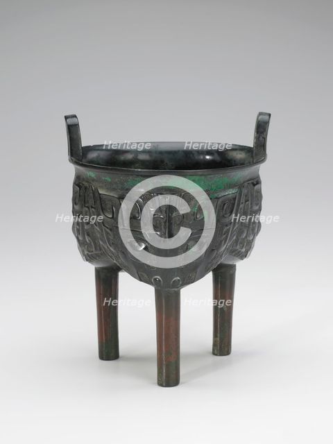 Food vessel (ding), Western Zhou dynasty, 11th century BCE. Creator: Unknown.