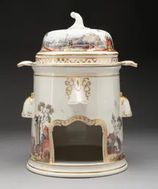 Food Warmer (Réchaud), Munich, c. 1760. Creator: Nymphenburg Porcelain Manufactory