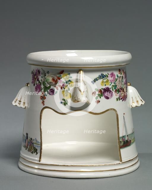 Food Warmer (Veilleuse), c. 1758-1760. Creator: Nymphenburg Porcelain Factory (German, founded 1747); Georg Christoph Lindemann (German), probably by.