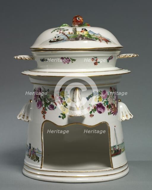 Food Warmer (Veilleuse), c. 1758-1760. Creator: Nymphenburg Porcelain Factory (German, founded 1747); Georg Christoph Lindemann (German), probably by.