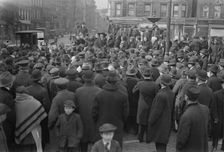 Food protest [East Broadway and Rutgers Street, New York, New York], 1917. Creator: Bain News Service