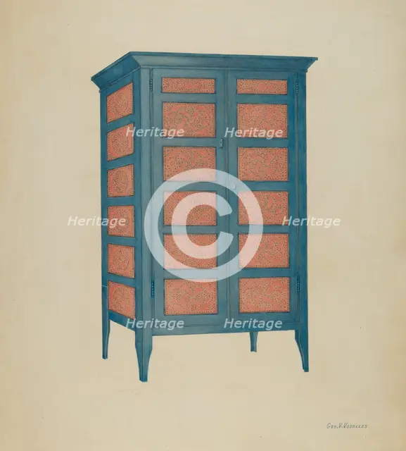 Food Safe, c. 1939. Creator: George V. Vezolles.