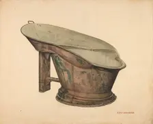 Foot Tub, c. 1939. Creator: Paul Poffinbarger