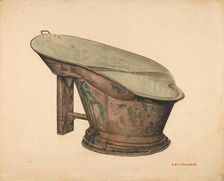 Foot Tub, c. 1939. Creator: Paul Poffinbarger