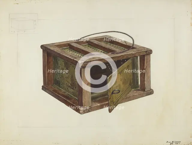 Foot Warmer, c. 1936. Creator: James M. Lawson.