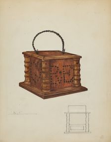 Foot Warmer, c. 1937. Creator: Edith Miller